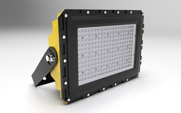DEXFL 60W, Atex, EX, zone 1,2, 21, 22, 8600 lumen, 5000K, ExFL IIB, NFC, optiek 60&deg;, 90&deg; of 120&deg;